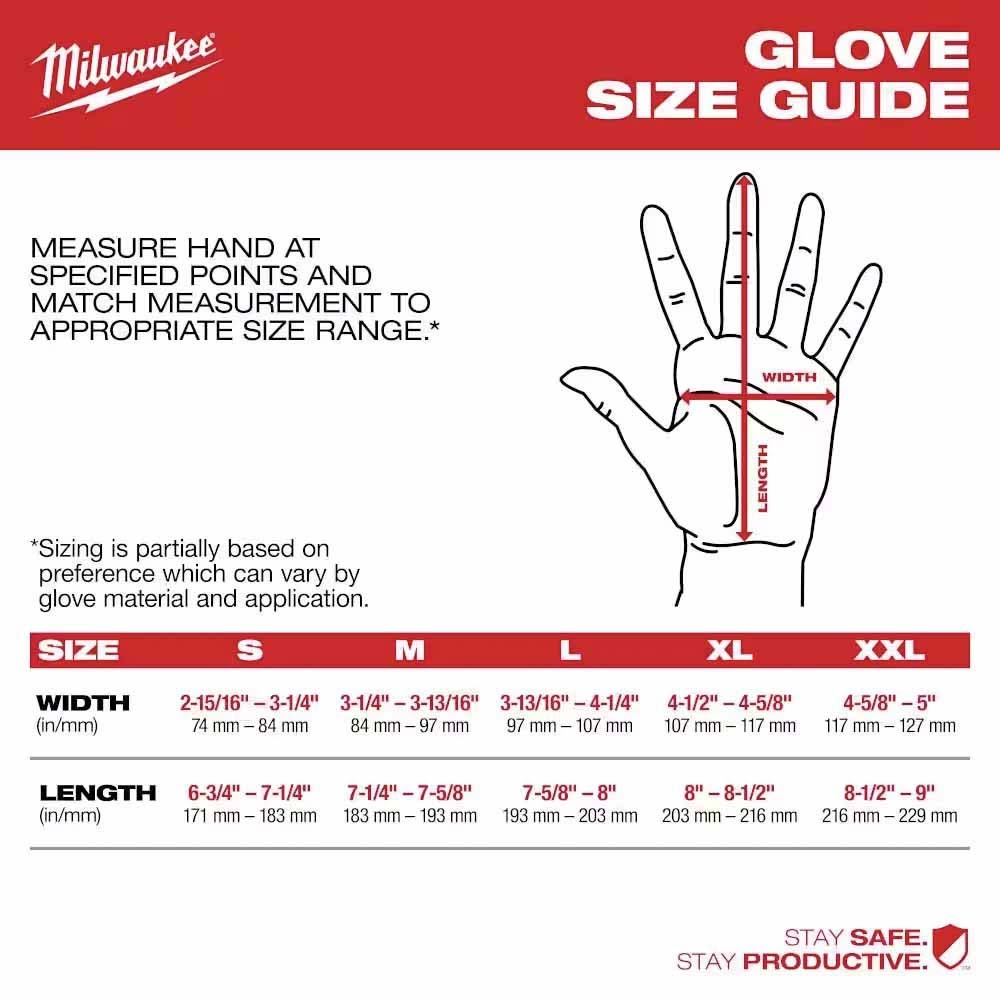 Milwaukee 48-22-8925 Cut Level 2 Nitrile Dipped Gloves - S