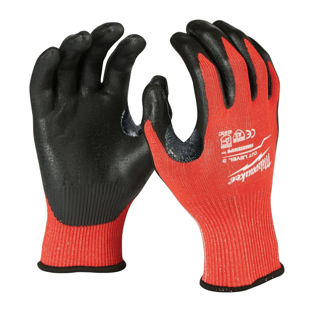 Milwaukee 48-22-8930B 12Pk Cut 3 Dipped Gloves – S [A3]