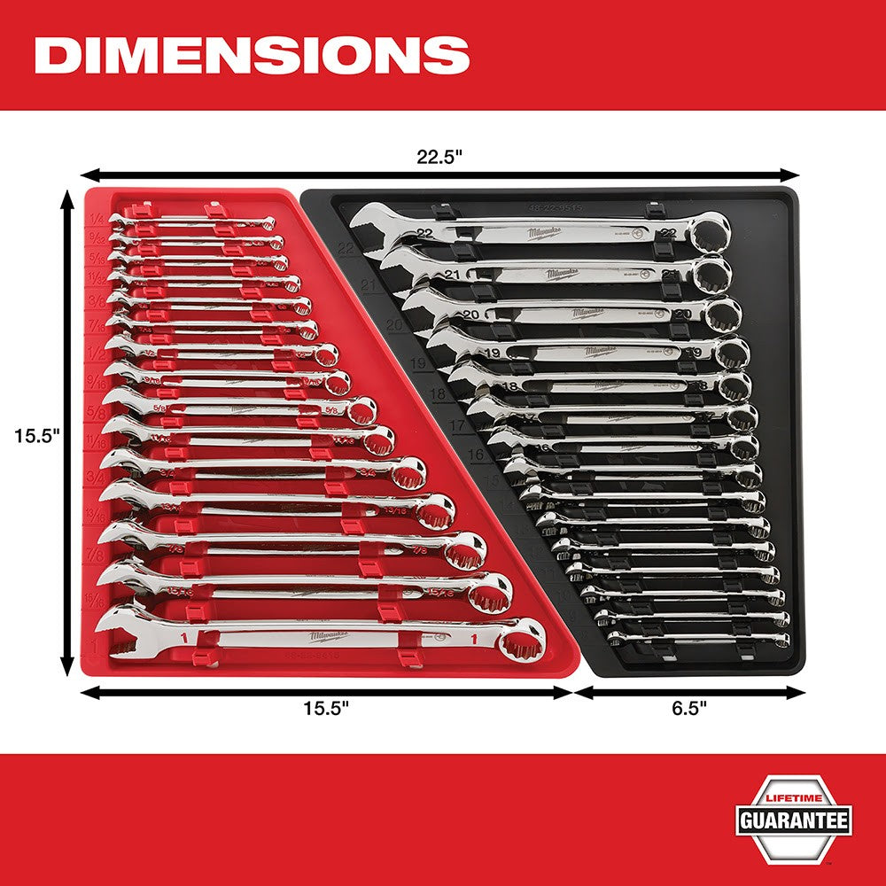 Milwaukee 48-22-9515 15 Piece Combination Wrench Set - Metric