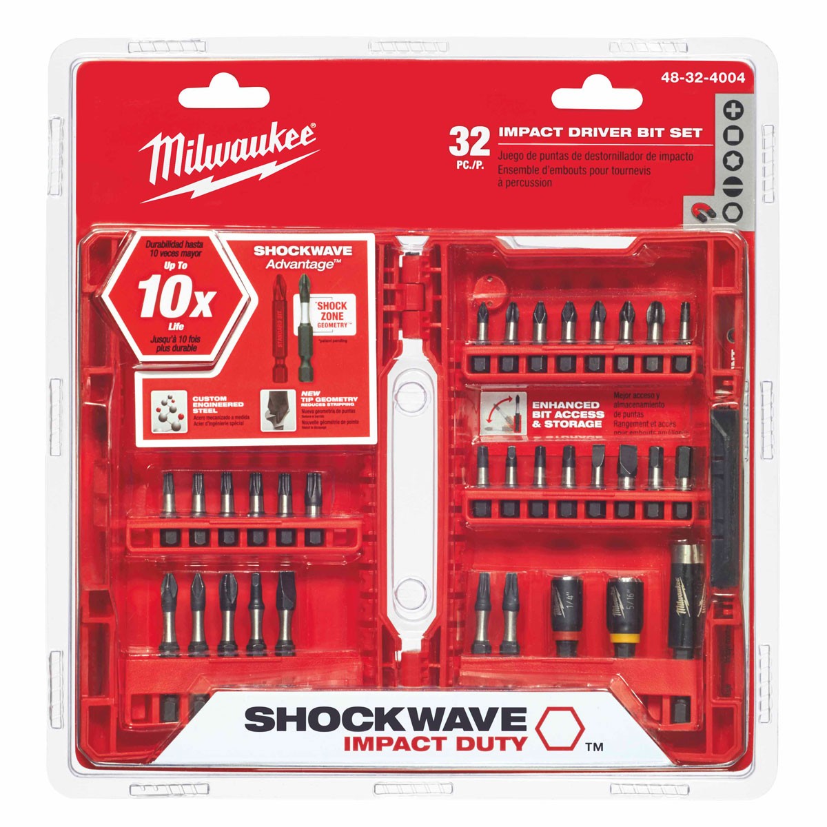 Milwaukee 48-32-4004 Shockwave 32Pc Impact Driver Bit Set