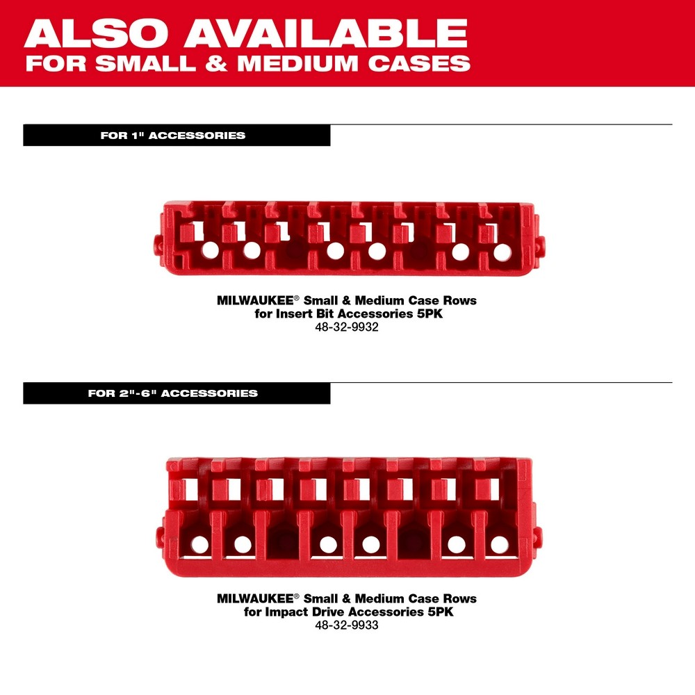 Milwaukee 48-32-9920 Customizable Small Case for Impact Driver Accessories