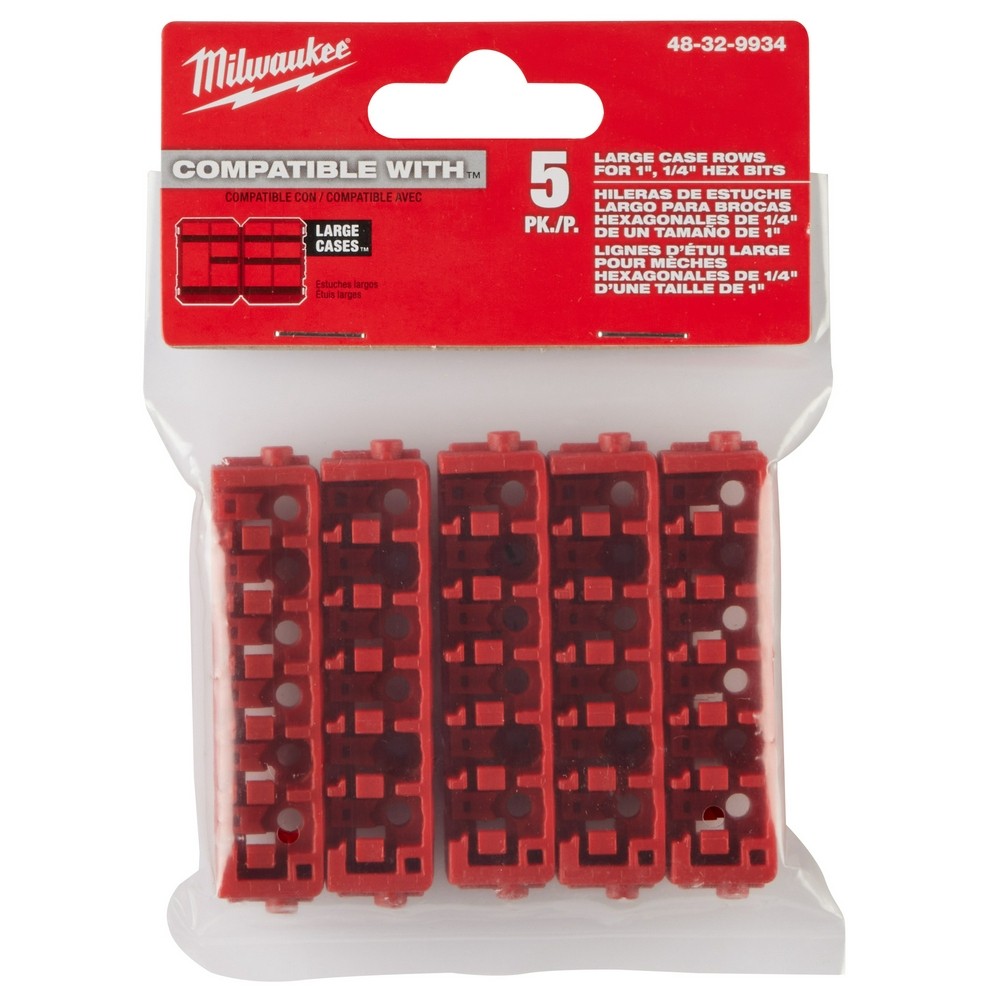 Milwaukee 48-32-9934 Large Case Rows for Insert Bit Accessories 5PK