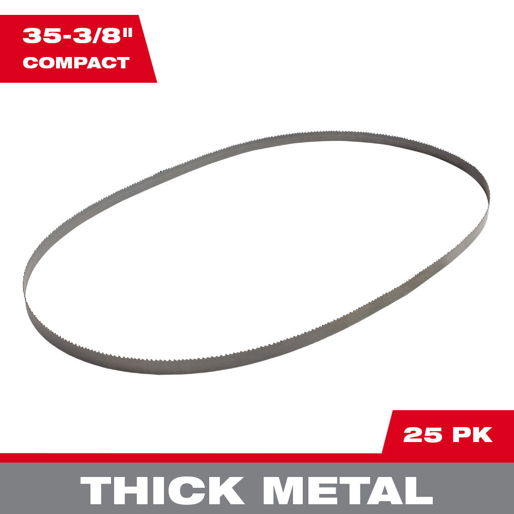 Milwaukee 48-39-0506 10 TPI Compact Band Saw Blades 25-Pack