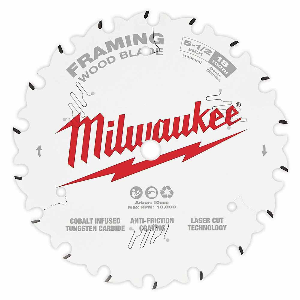 Milwaukee 48-40-0520 5-1/2" 18T Framing Circular Saw Blade