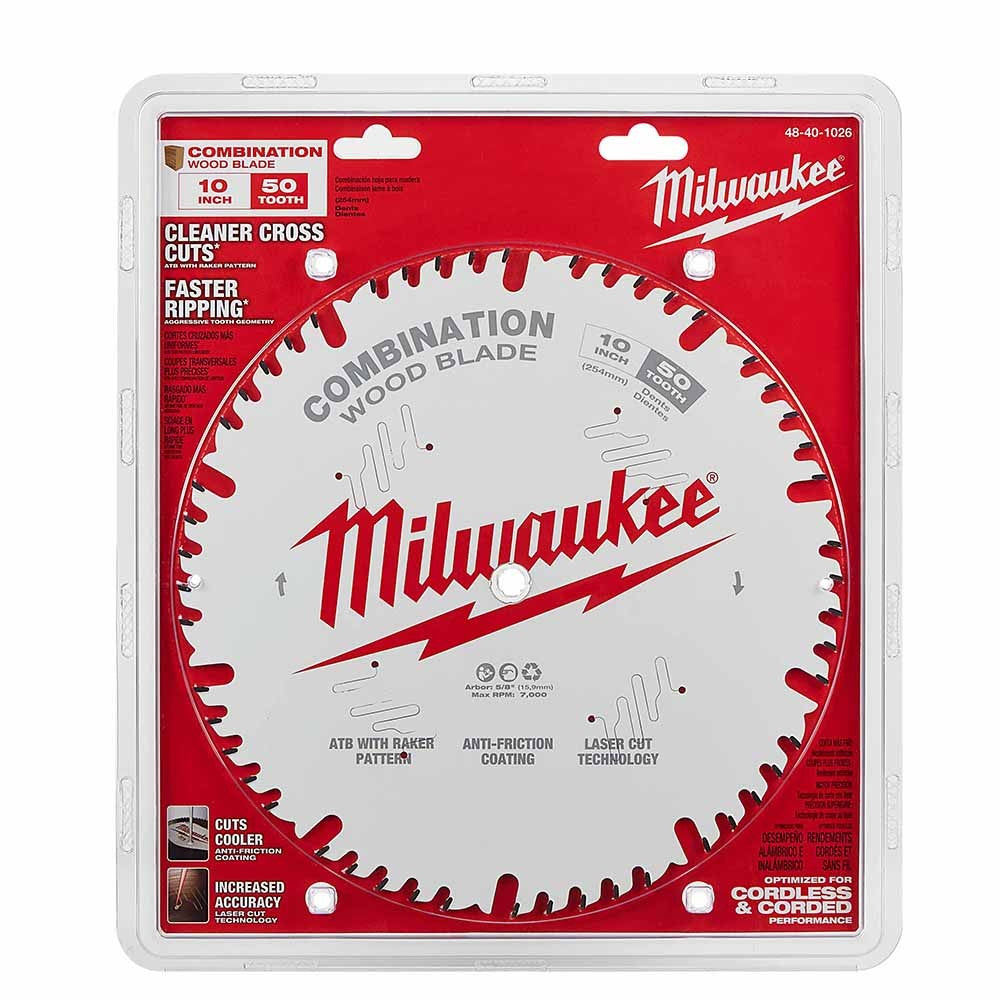 Milwaukee 48-40-1026 10" 50T Combination Circular Saw Blade