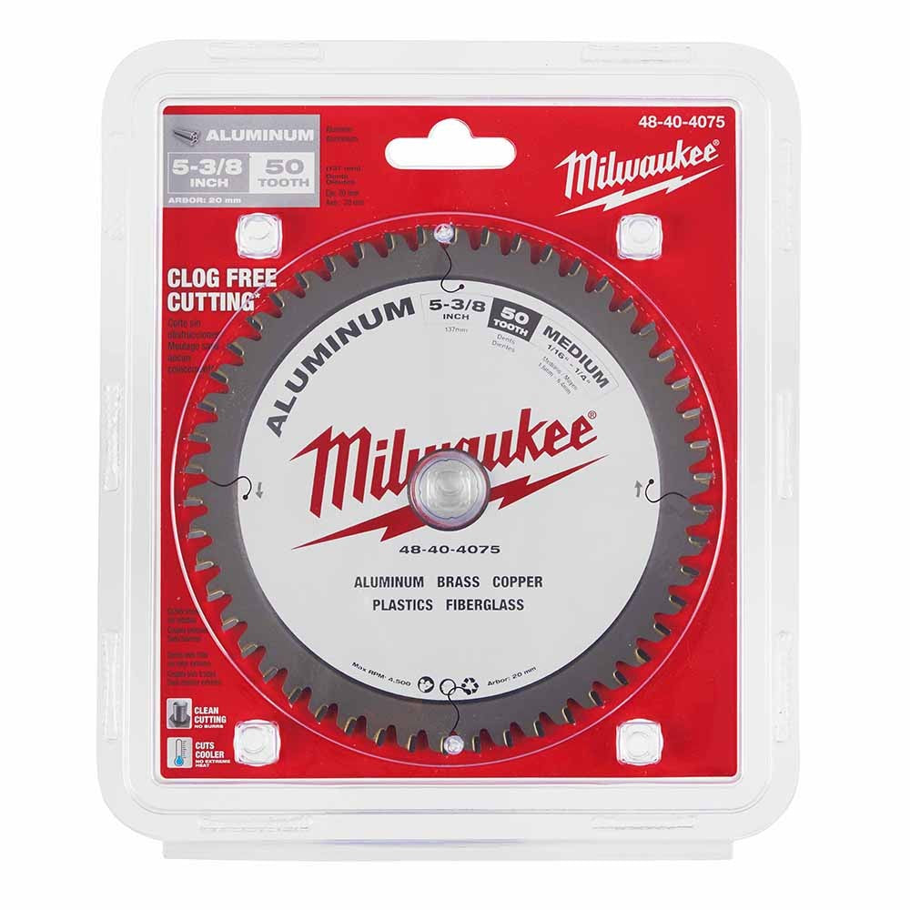 Milwaukee 48-40-4075 5-3/8” Metal Saw Blade 50 Tooth Non-Ferrous