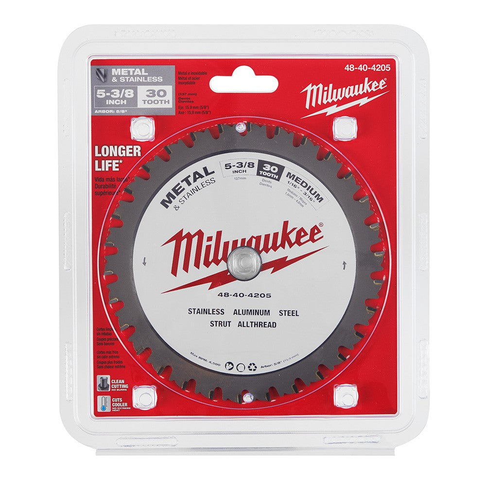 Milwaukee  48-40-4205 5-3/8" 30T Metal & Stainless CSB, 5/8"