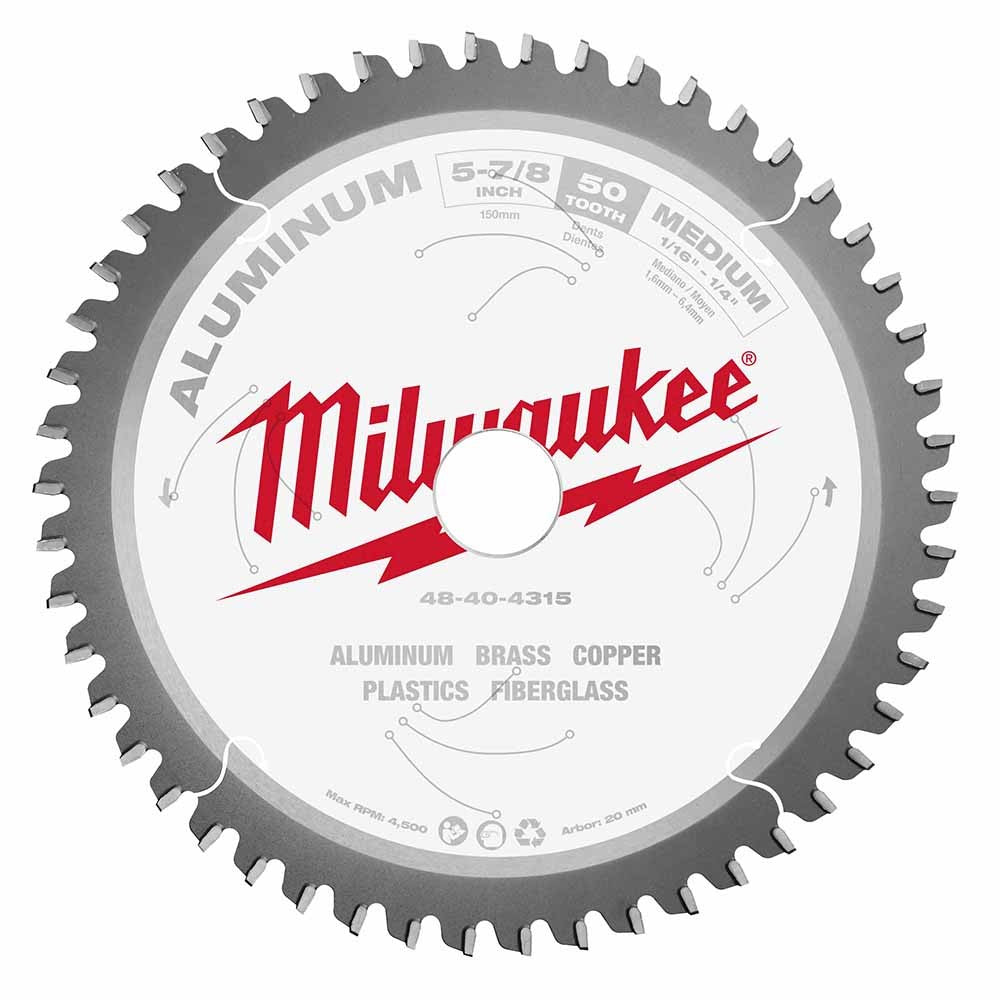 Milwaukee 48-40-4315 5-7/8" 50T Aluminum CSB, 20MM