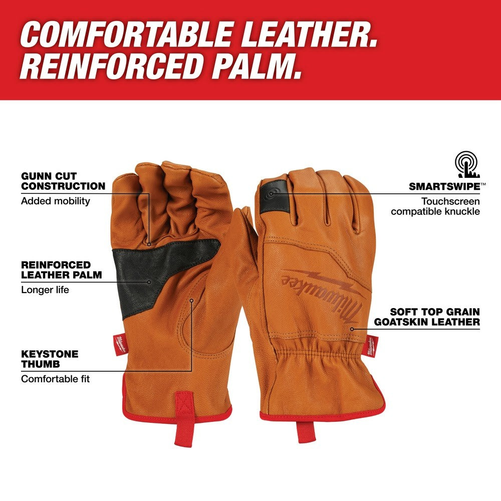 Milwaukee 48-73-0014 Goatskin Leather Gloves - 2X-Large