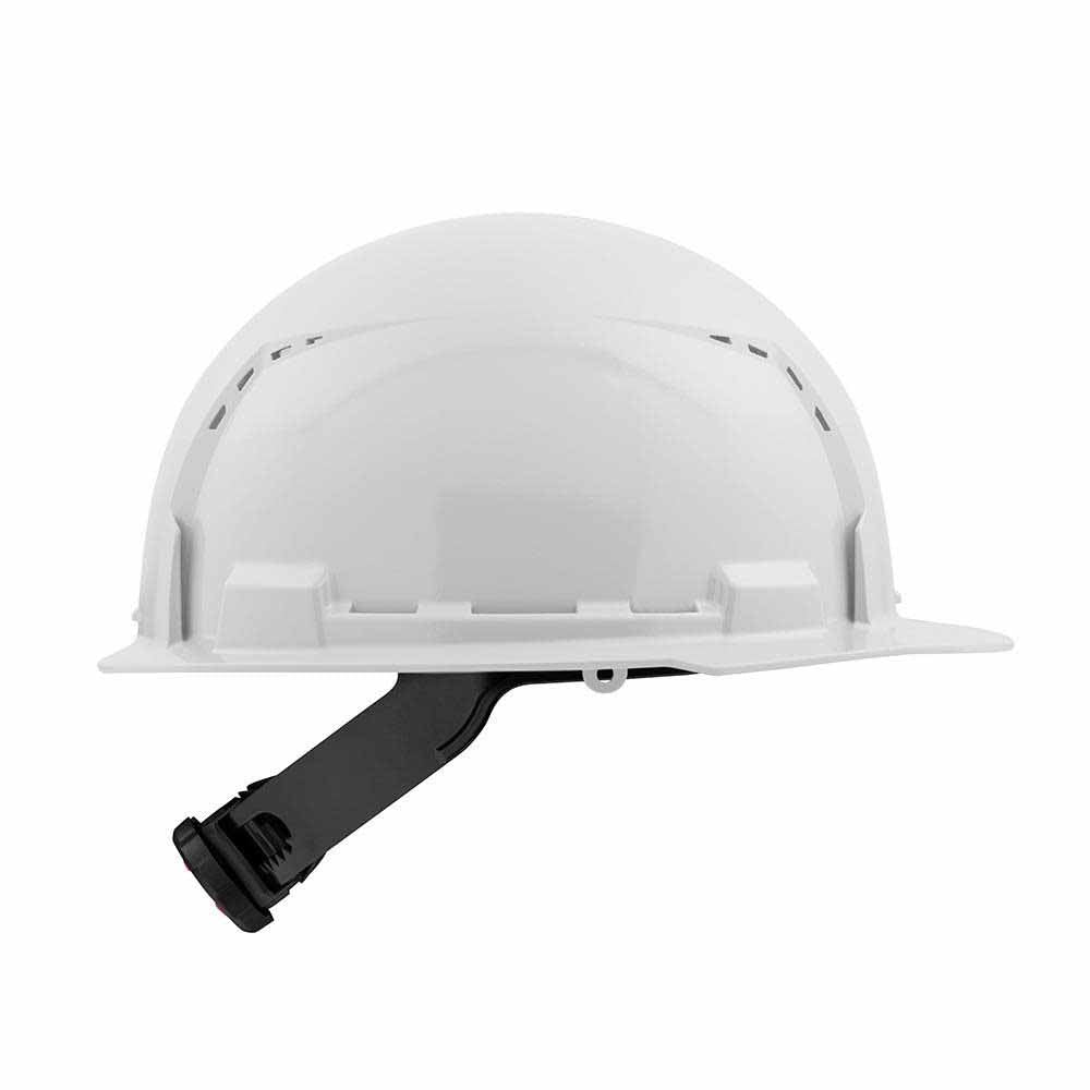 Milwaukee 48-73-1200 White Front Brim Vented Hard Hat with 4PT Ratcheting Suspension