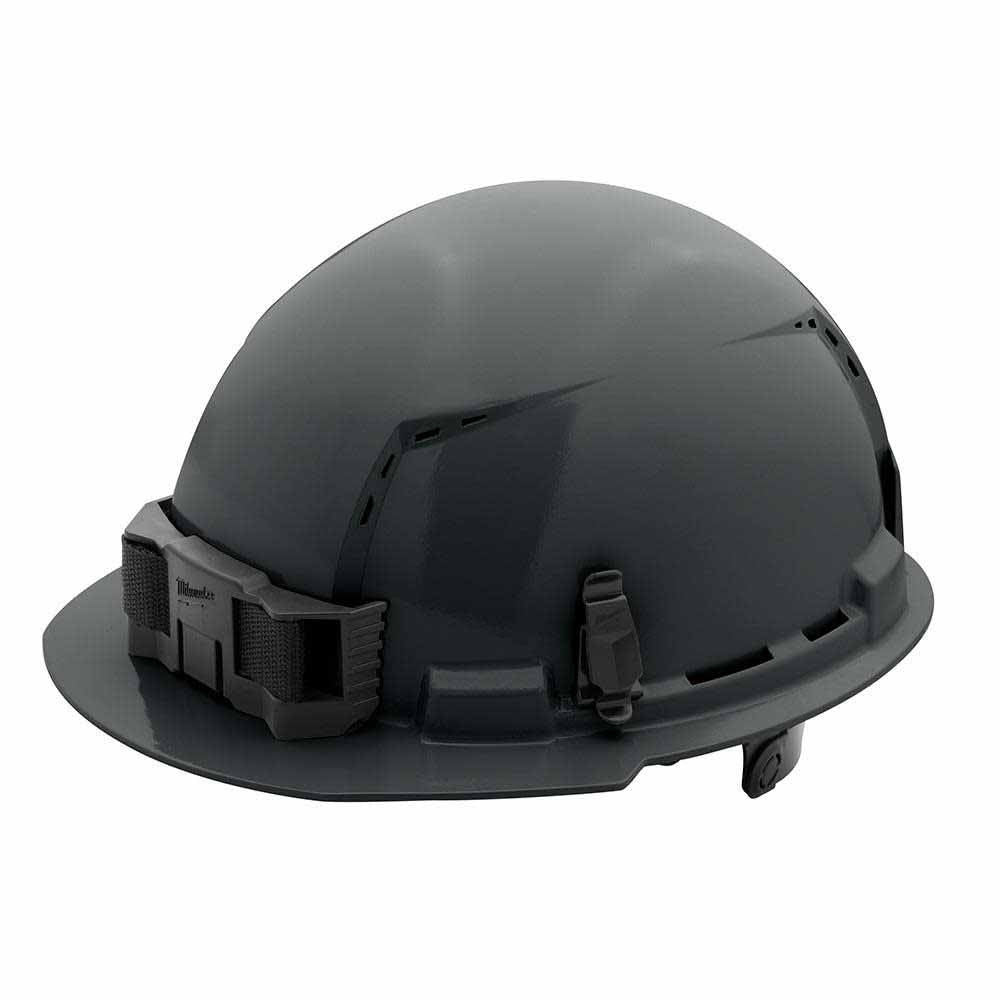 Milwaukee 48-73-1234 Gray Front Brim Vented Hard Hat with 6Pt Ratcheting Suspension – Type 1 Class C