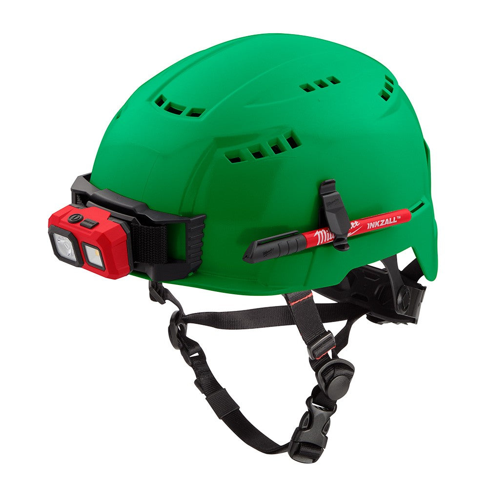 Milwaukee 48-73-1306 BOLT Green Safety Helmet (USA) - Type 2, Class C, Vented