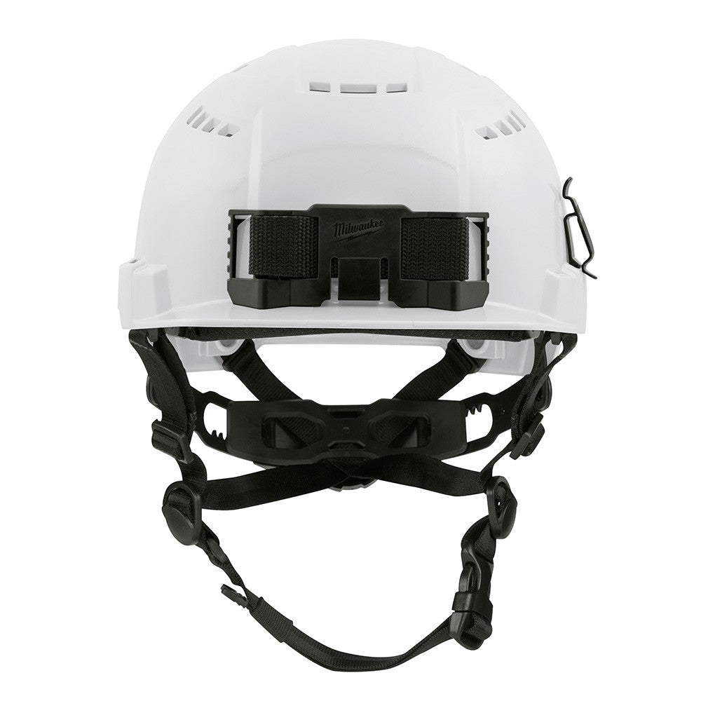 Milwaukee 48-73-1320 White Front Brim Vented Hard Hat Helmet with BOLT™ - Class C