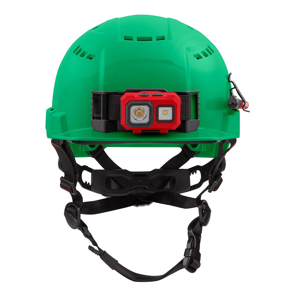 Milwaukee 48-73-1326 BOLT Green Front Brim Safety Helmet (USA) - Type 2, Class C, Vented