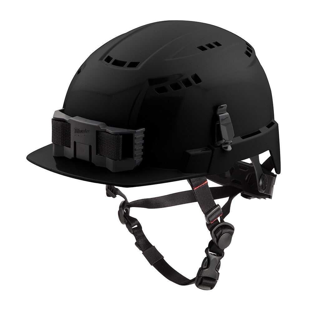 Milwaukee 48-73-1330 Black Front Brim Vented Hard Hat Helmet with BOLT™ - Class C
