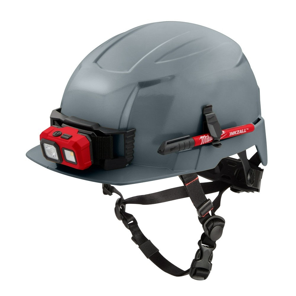 Milwaukee 48-73-1337 Gray Front Brim Helmet with BOLT - Type 2, Class E