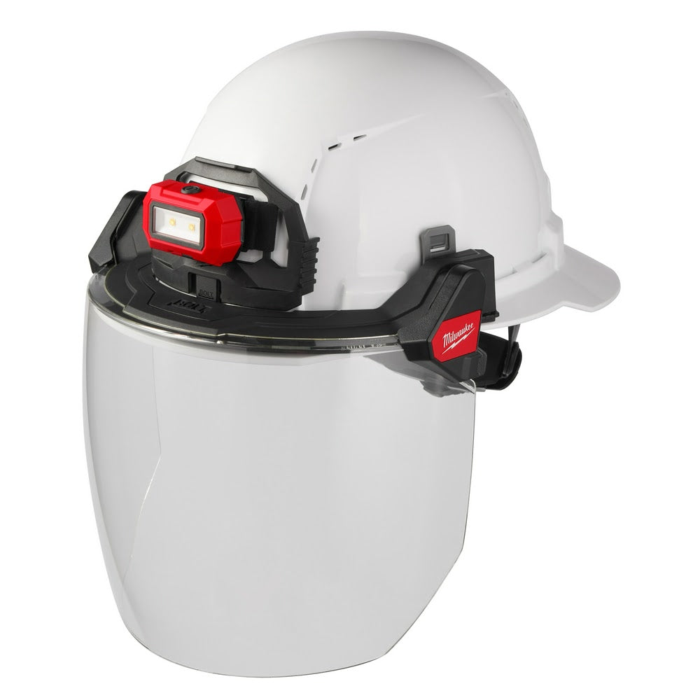 Milwaukee 48-73-1420 BOLT Full Face Shield - Clear Dual Coat Lens (Compatible with Milwaukee Safety Helmets & Hard Hats)