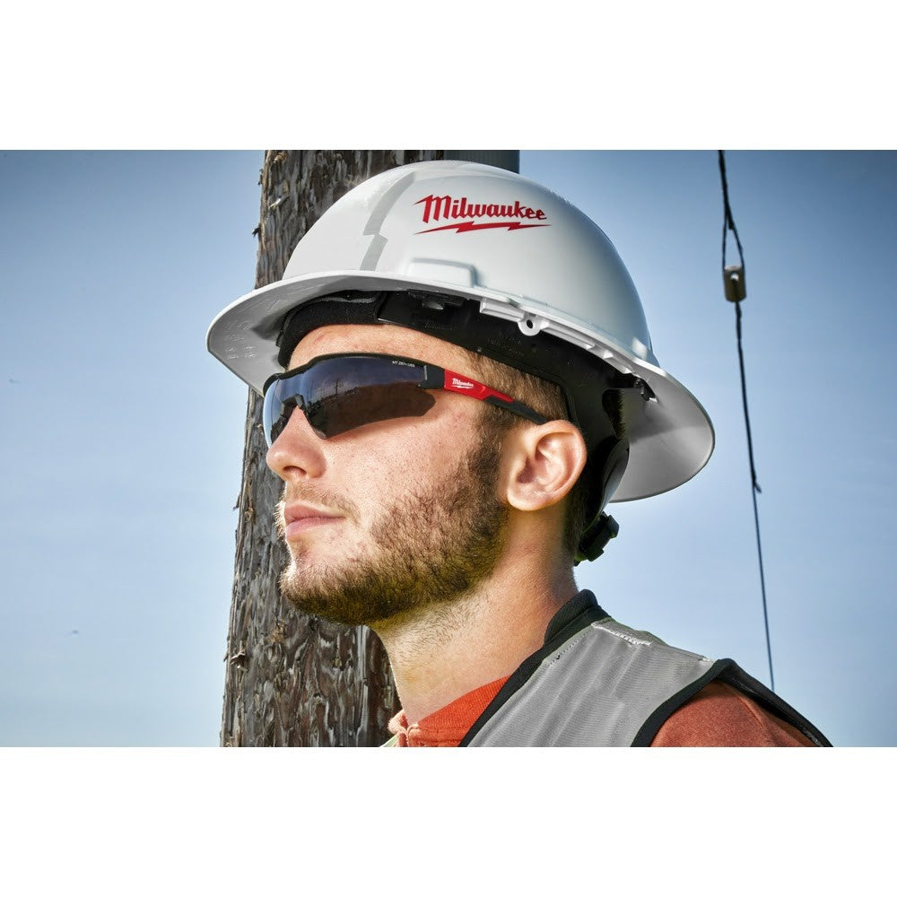 Milwaukee 48-73-2015 Safety Grey Tinted Glasses - Anti-Scratch Lenses