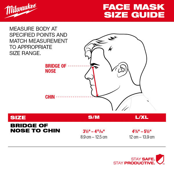 Milwaukee 48-73-4230 1pk 2-layer Gray Face Mask