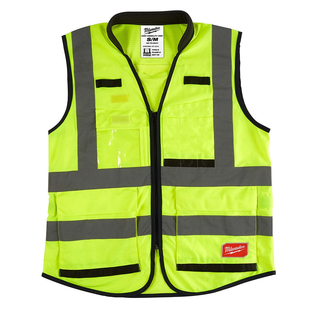 Milwaukee 48-73-5041 High Visibility Yellow Performance Safety Vest - S/M