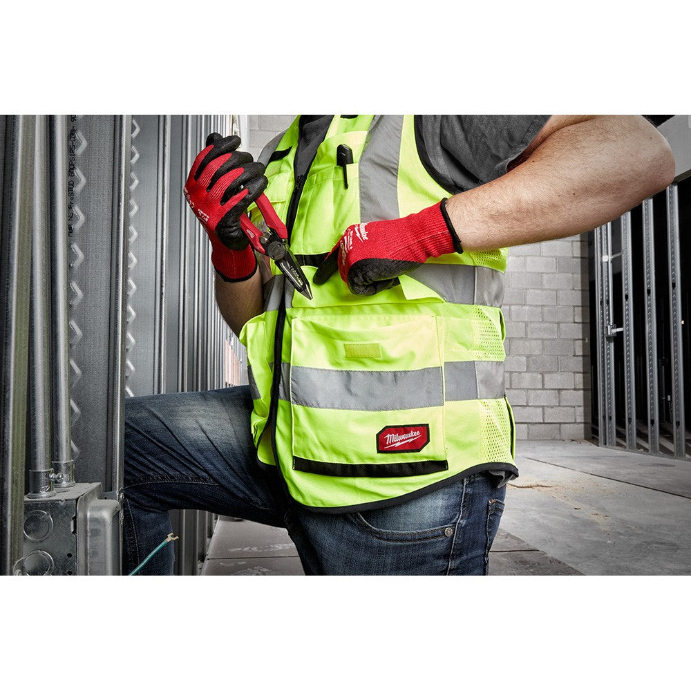 Milwaukee 48-73-5042 High Visibility Yellow Performance Safety Vest - L/XL