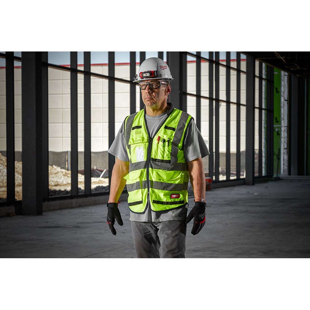 Milwaukee 48-73-5062 High Visibility Yellow Safety Vest - L/XL (CSA)