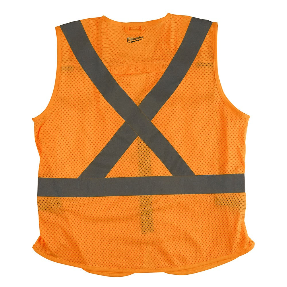Milwaukee 48-73-5073 High Visibility Orange Safety Vest - XXL/XXXL (CSA)