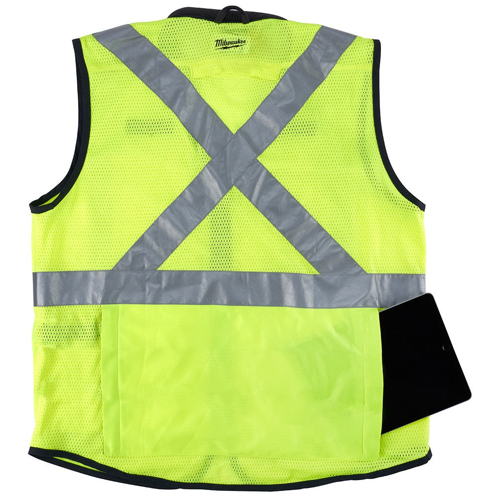 Milwaukee 48-73-5082 High Visibility Yellow Performance Safety Vest - L/XL (CSA)