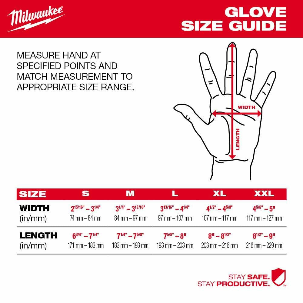 Milwaukee 48-73-8733 High Dexterity A3 Polyurethane Dipped Gloves - Extra Large