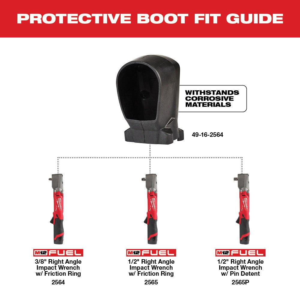 Milwaukee 49-16-2564 M12 FUEL Right Angle Impact Wrench Protective Boot