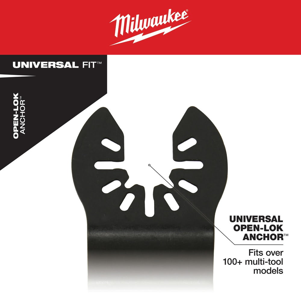 Milwaukee  49-25-1503 OPEN-LOK™ 1-3/8" TITANIUM Enhanced Carbide Teeth Metal Blade 3 Pack