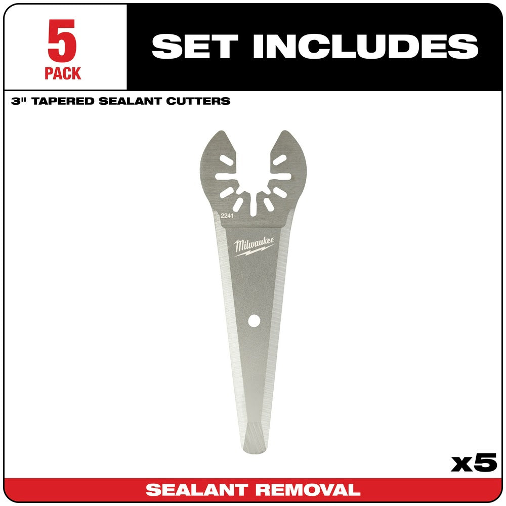Milwaukee 49-25-2241 OPEN-LOK™ TAPERED SEALANT Cutting Blade 5 Pack
