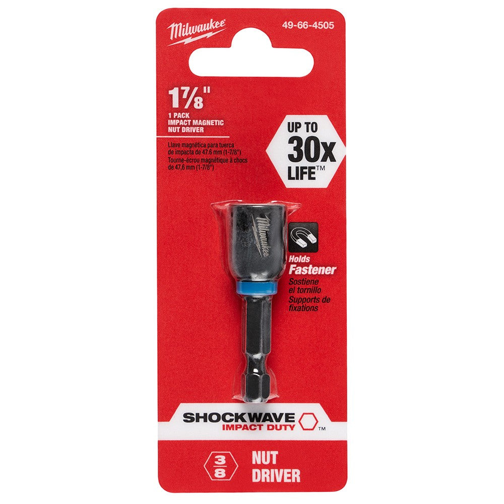 Milwaukee 49-66-4505 3/8" x 1-7/8" Shockwave Magnetic Nut Driver