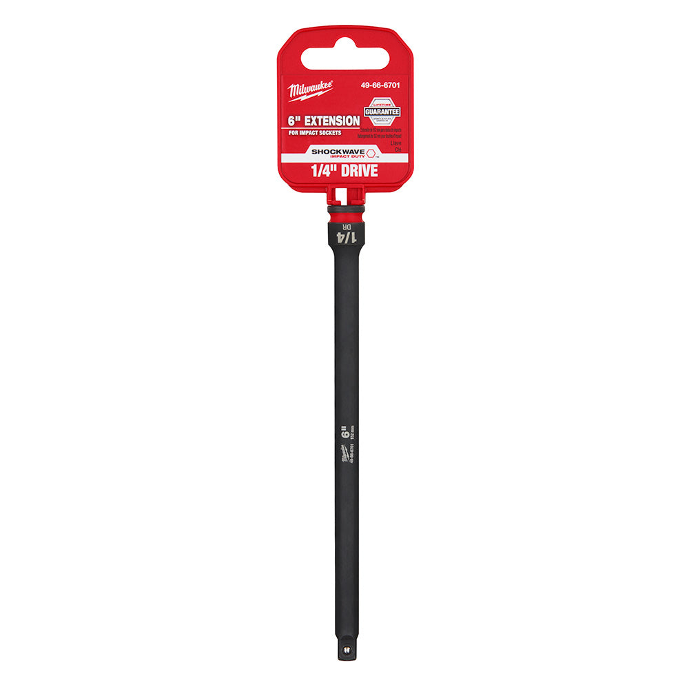 Milwaukee 49-66-6701 SHOCKWAVE Impact Duty™  1/4" Drive 6" Extension