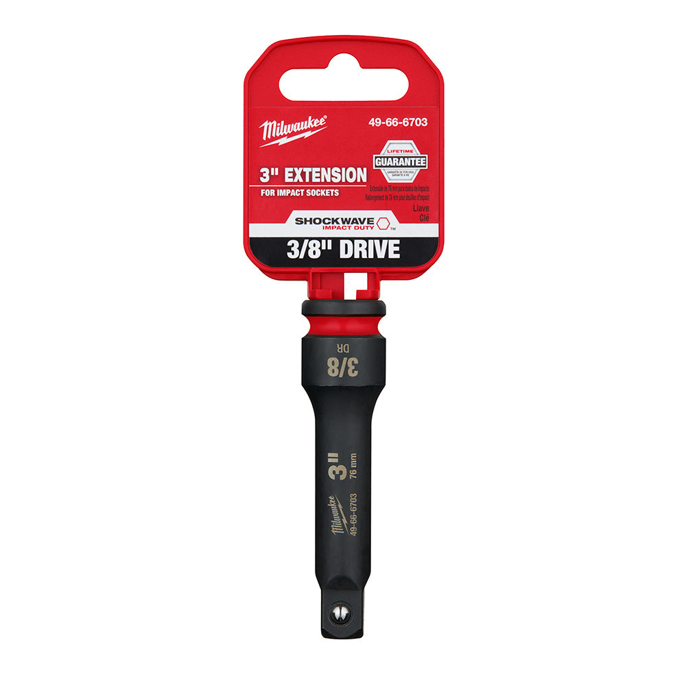 Milwaukee 49-66-6703 SHOCKWAVE Impact Duty™  3/8" Drive 3" Extension