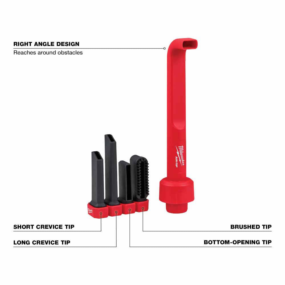 Milwaukee 49-90-2026 AIR-TIP 4-in-1 Right Angle Cleaning Tool