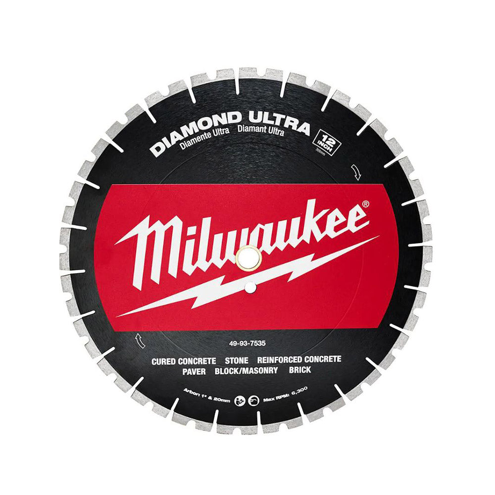 Milwaukee 49-93-7535 12" Diamond Ultra Segmented Blade