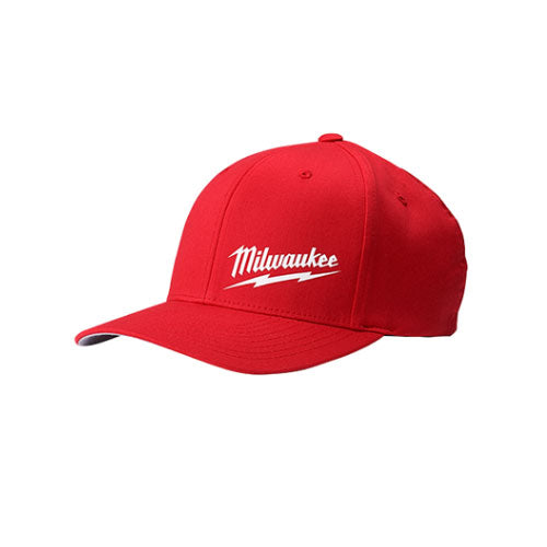 Milwaukee 504R-LXL FLEXFIT Fittted Hat - Red, L-XL