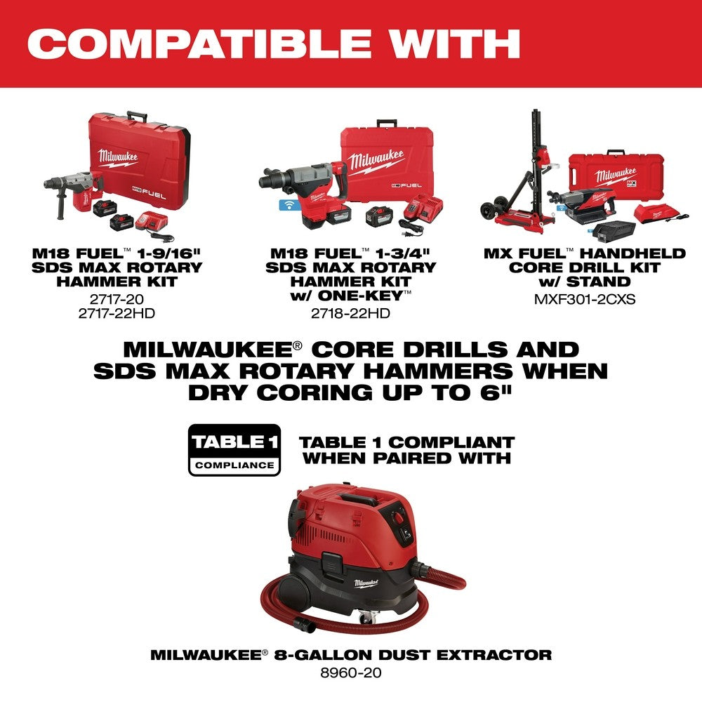 Milwaukee 5319-DE Dry Coring Dust Extraction Attachment