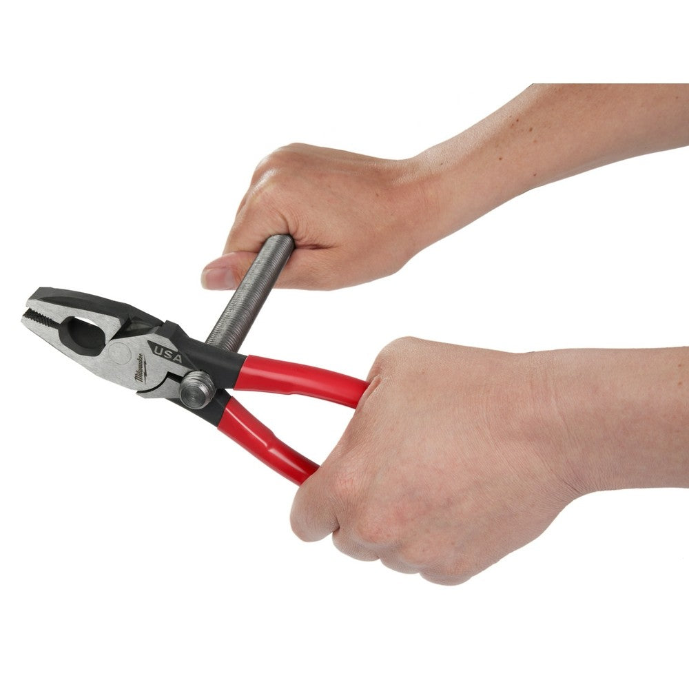 Milwaukee MT500T 9" Lineman's Dipped Grip Pliers w/ Thread Cleaner (USA)