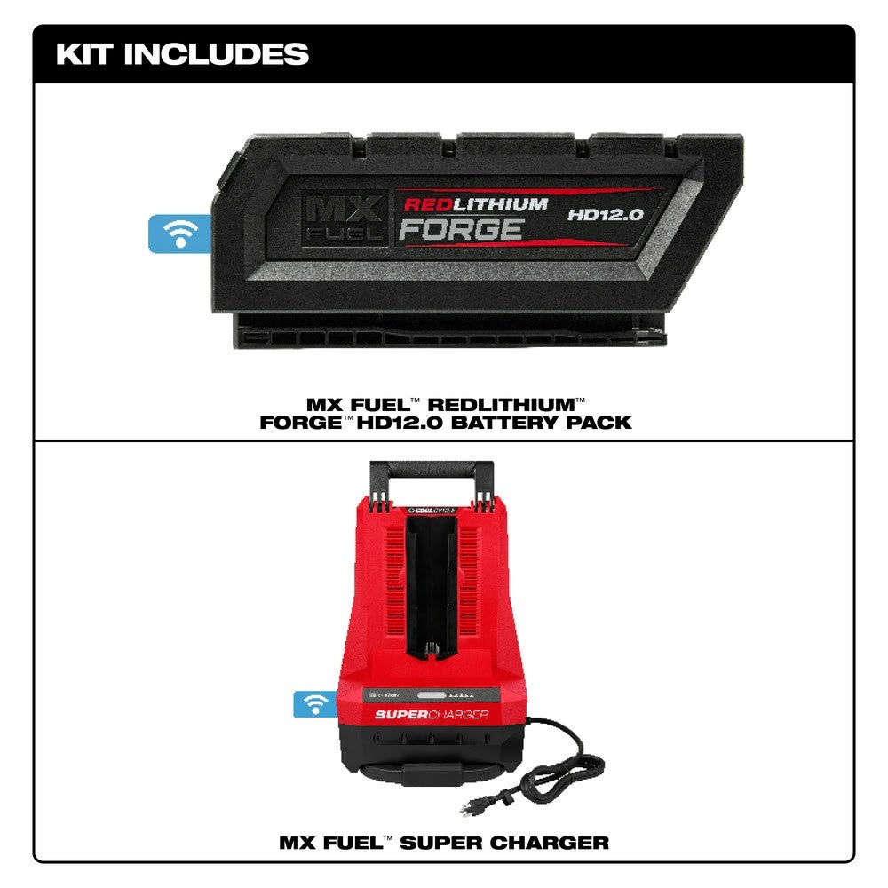 Milwaukee MXFSC-1HD12 MX FUEL REDLITHIUM FORGE HD12.0 Battery/Super Charger Expansion Kit