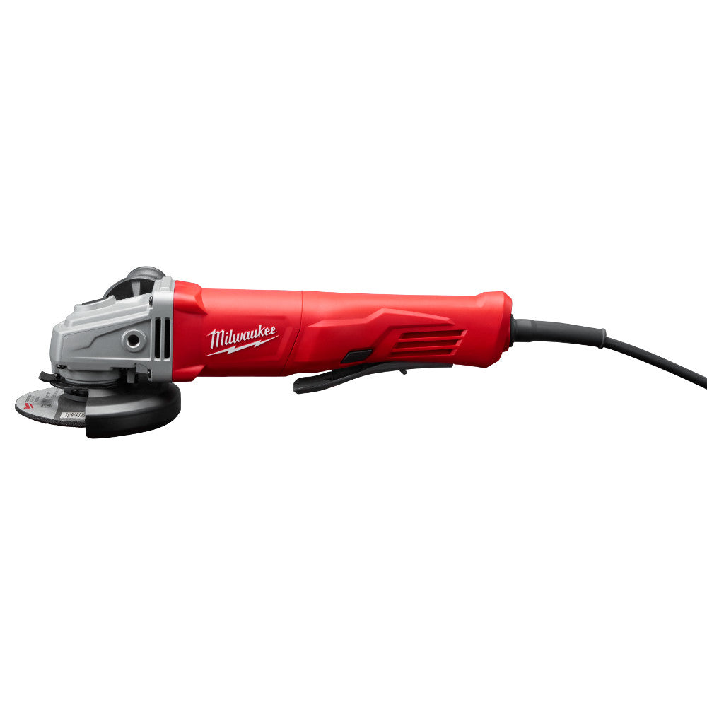 Milwaukee 6142-30 4-1/2" 11A Small Angle Grinder, Lock on, Overload Protection